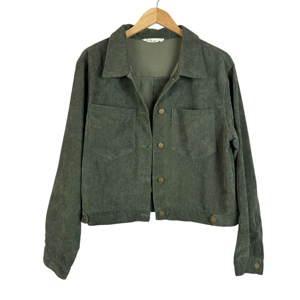Molly Green Corduroy Jacket Green Large
